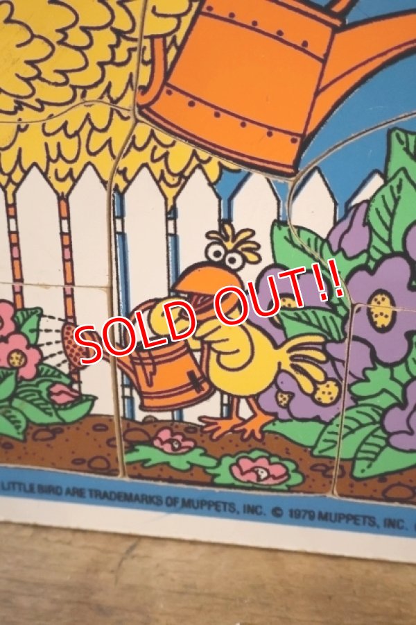 画像3: ct-250802-30 Big Bird & Little Bird / Playskool 1970's Wood Frame Tray Puzzle