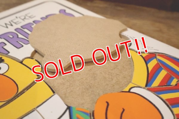 画像6: ct-250802-31 Bert & Ernie / Playskool 1970's Wood Frame Tray Puzzle