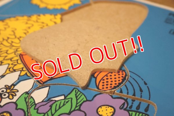 画像6: ct-250802-30 Big Bird & Little Bird / Playskool 1970's Wood Frame Tray Puzzle