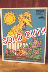 画像: ct-250802-30 Big Bird & Little Bird / Playskool 1970's Wood Frame Tray Puzzle