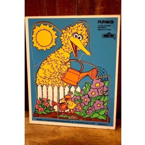 画像: ct-250802-30 Bird & Little Bird / Playskool 1970's Wood Frame Tray Puzzle