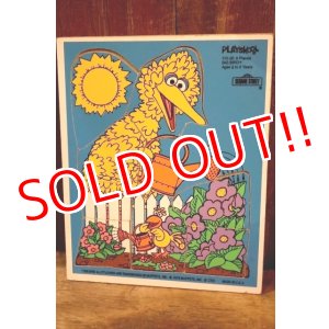 画像: ct-250802-30 Big Bird & Little Bird / Playskool 1970's Wood Frame Tray Puzzle