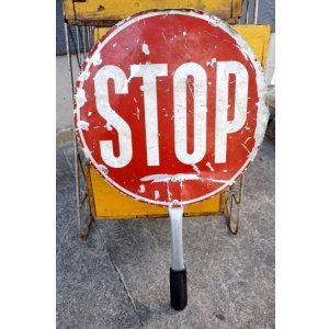 画像: dp-250722-13 STOP・SLOW Paddle Sign