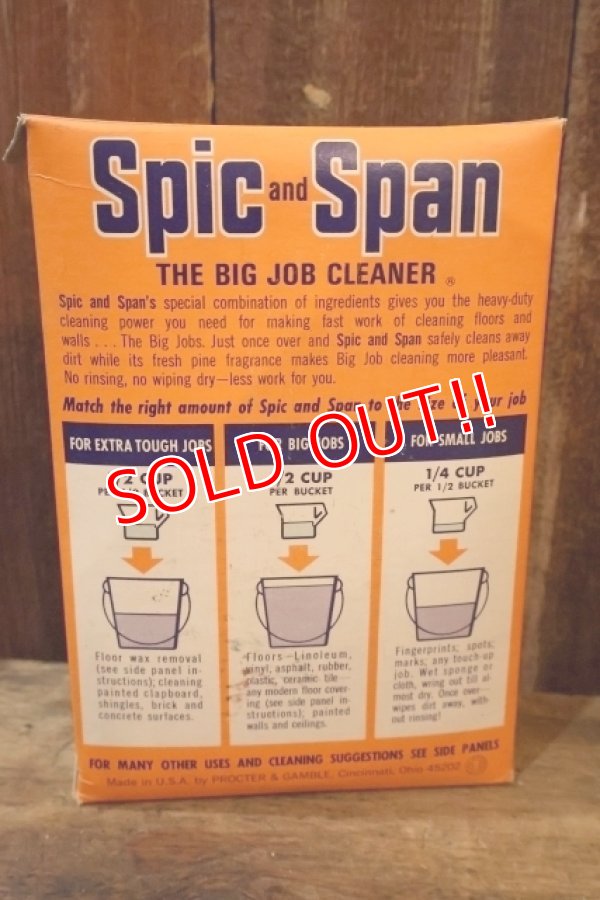 画像5: dp-250618-09 Spic and Span THE BIG JOB CLEANER 1960's-1970's BOX