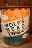 画像4: nt-250618-54 WOLF'S HEAD LUBE 1970's 5 U.S. GALLONS OIL CAN