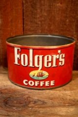 画像: dp-241106-39 Folger's COFFEE VINTAGE TIN CAN