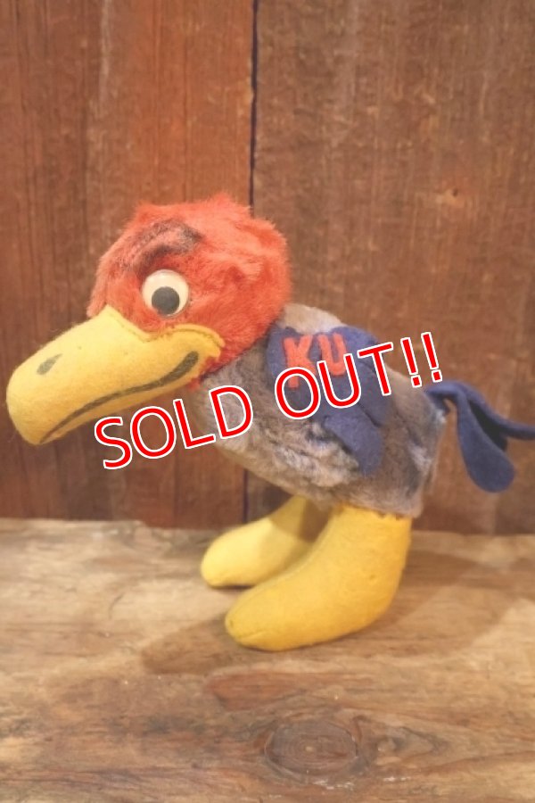 画像1: ct-250908-01 The University of Kansas "Jayhawks" / Collegiate 1960's Mascot Doll