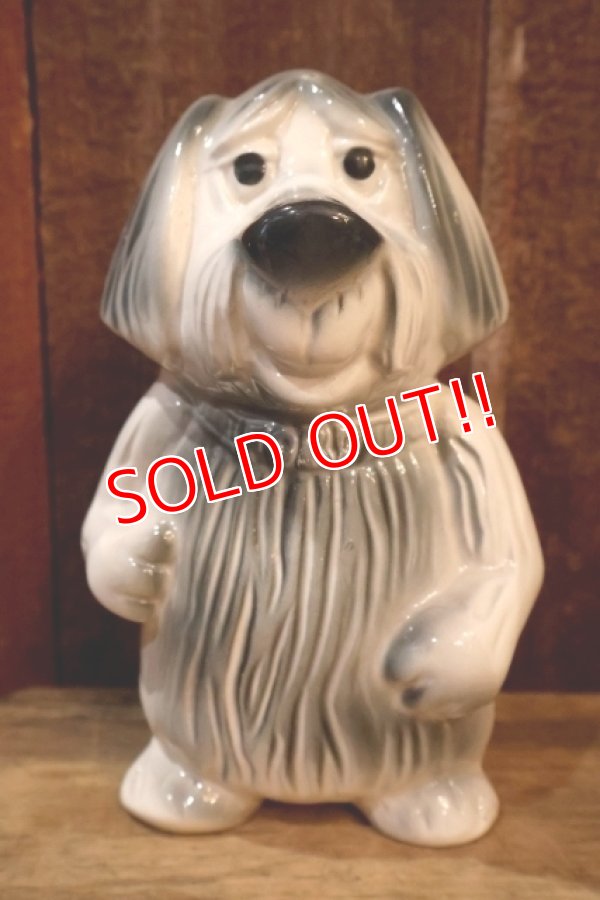 画像1: ct-250701-05 FORD / 1950's-1960's Shaggy Dog Ceramic Coin Bank