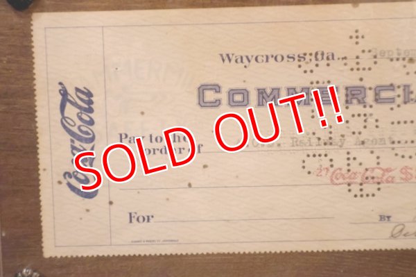 画像2: dk-093 Coca-Cola 1929 Commercial Bank Check