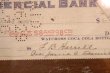画像4: dk-093 Coca-Cola 1929 Commercial Bank Check