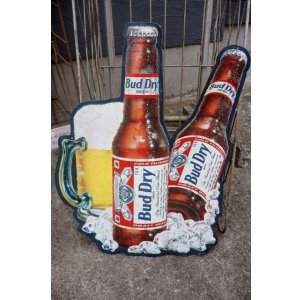 画像: dp-250618-43 Bud Dry 1990's Metal Sign