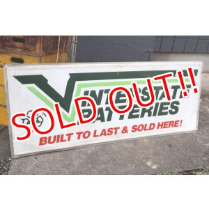 画像: dp-250618-22【※店頭ピックのみ】 INTERSTATE BATTERIES / Large Metal Sign