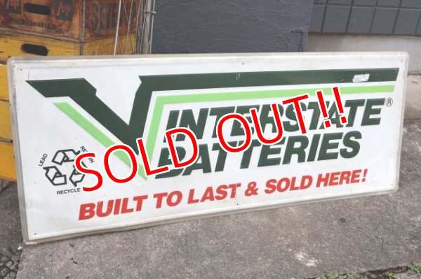 画像1: dp-250618-22【※店頭ピックのみ】 INTERSTATE BATTERIES / Large Metal Sign