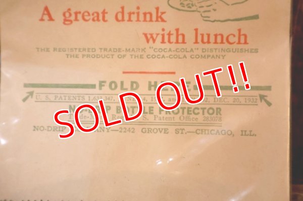 画像3: dk-094 Coca-Cola 1930's Paper Bottle Holder