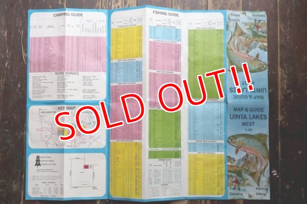 画像4: dp-250728-05 UINTA LAKES WEST 1969 MAP & GUIDE