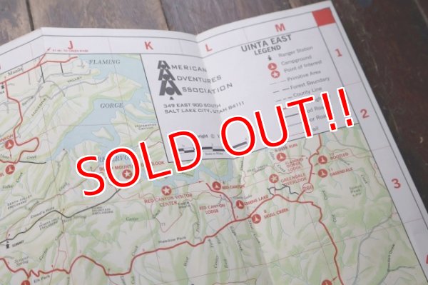 画像9: dp-250728-05 UINTA LAKES EAST 1969 MAP & GUIDE