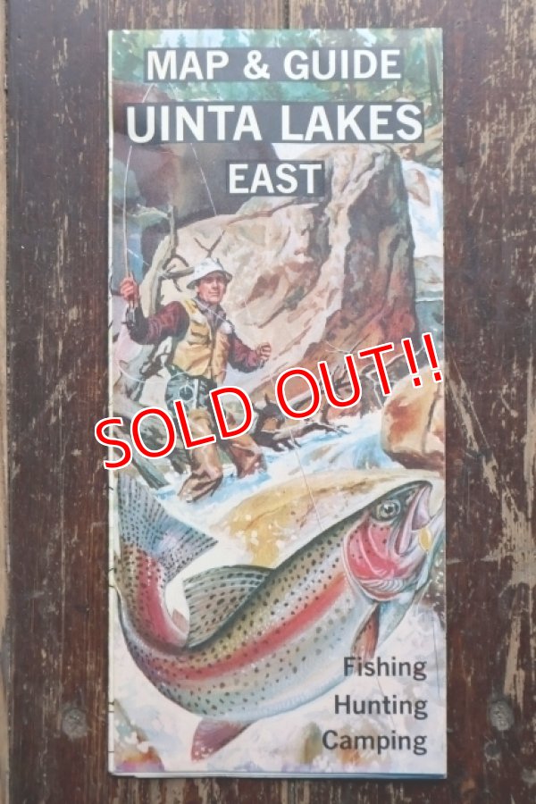 画像1: dp-250728-05 UINTA LAKES EAST 1969 MAP & GUIDE