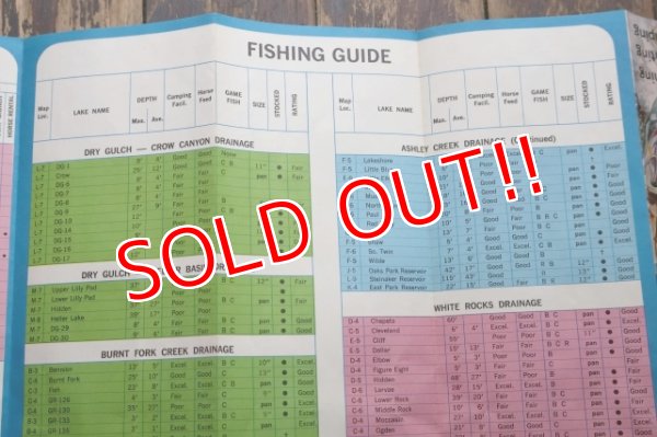 画像5: dp-250728-05 UINTA LAKES EAST 1969 MAP & GUIDE