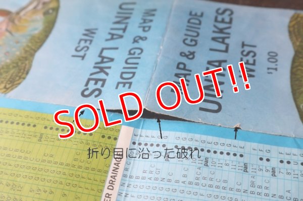 画像15: dp-250728-05 UINTA LAKES WEST 1969 MAP & GUIDE