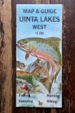 画像1: dp-250728-05 UINTA LAKES WEST 1969 MAP & GUIDE
