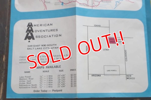 画像8: dp-250728-05 UINTA LAKES WEST 1969 MAP & GUIDE