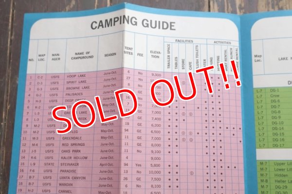 画像4: dp-250728-05 UINTA LAKES EAST 1969 MAP & GUIDE