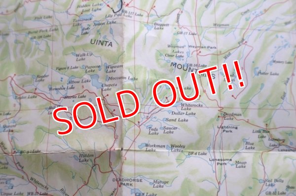 画像10: dp-250728-05 UINTA LAKES EAST 1969 MAP & GUIDE