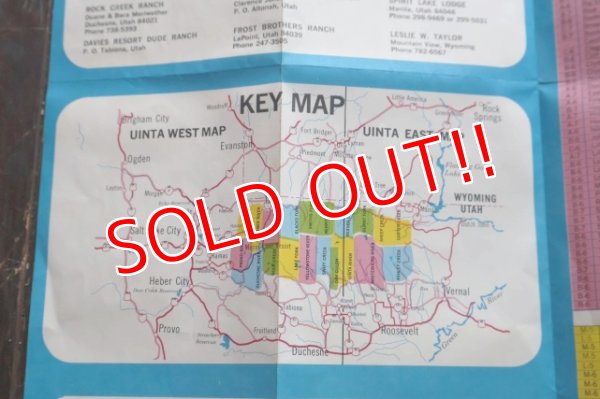 画像7: dp-250728-05 UINTA LAKES WEST 1969 MAP & GUIDE