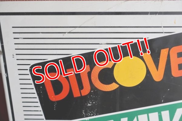 画像8: dp-250205-36 DISCOVER・VISA ・Master Card 1990's W-sided Metal Sign