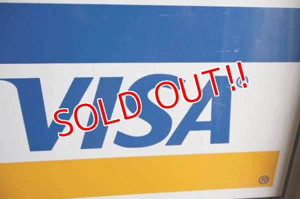 画像3: dp-250205-36 DISCOVER・VISA ・Master Card 1990's W-sided Metal Sign