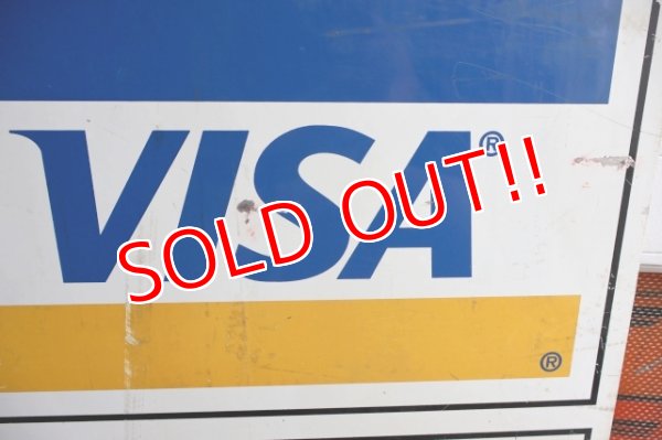 画像10: dp-250205-36 DISCOVER・VISA ・Master Card 1990's W-sided Metal Sign