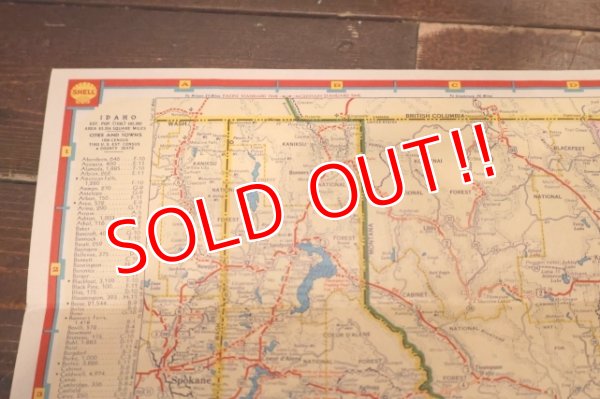 画像8: dp-240605-06 SHELL 1930's-1940's Road Map "IDAHO"