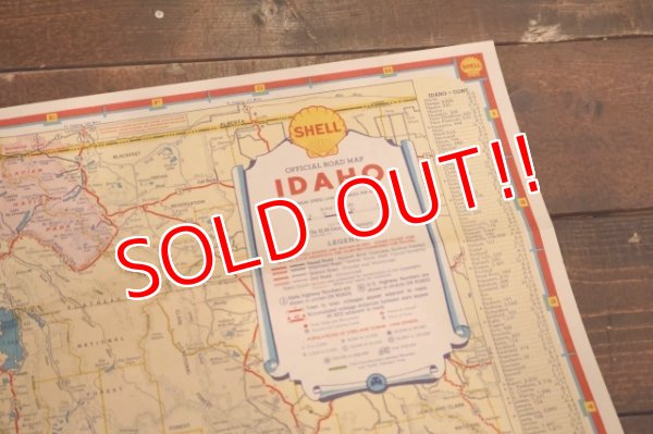 画像7: dp-240605-06 SHELL 1930's-1940's Road Map "IDAHO"