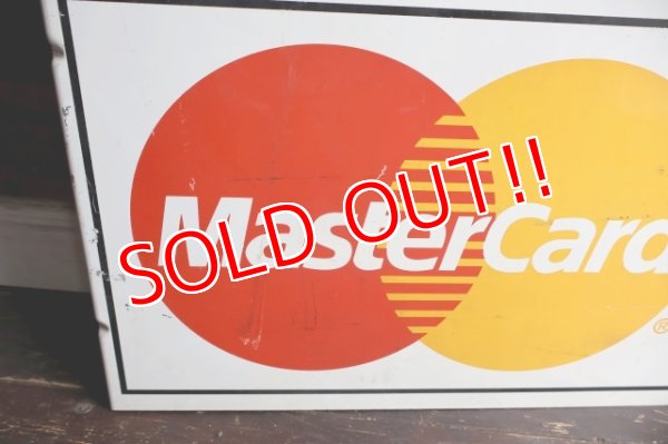 画像11: dp-250205-36 DISCOVER・VISA ・Master Card 1990's W-sided Metal Sign