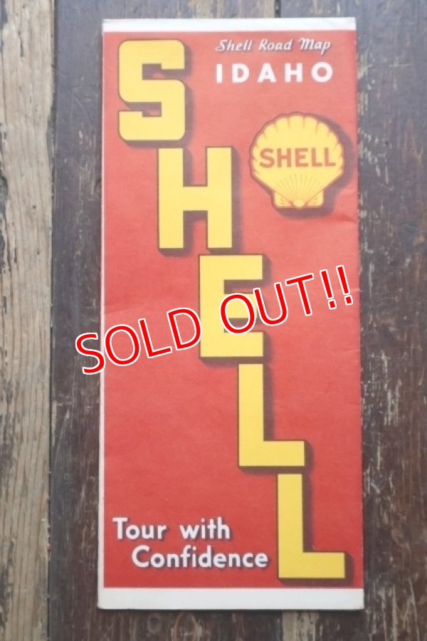 画像2: dp-240605-06 SHELL 1930's-1940's Road Map "IDAHO"