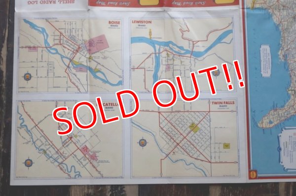 画像5: dp-240605-06 SHELL 1930's-1940's Road Map "IDAHO"