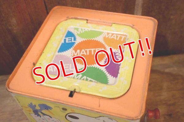 画像10: ct-250320-30 【JUNK】Snoopy / MATTEL 1972 Musical  Jack in the Box