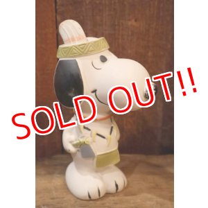 画像: ct-250901-02 Snoopy / 1980's Vinyl Squeak Toy "Indian"