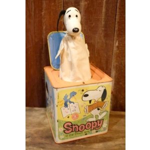 画像: ct-250320-30 【JUNK】Snoopy / MATTEL 1972 Musical  Jack in the Box