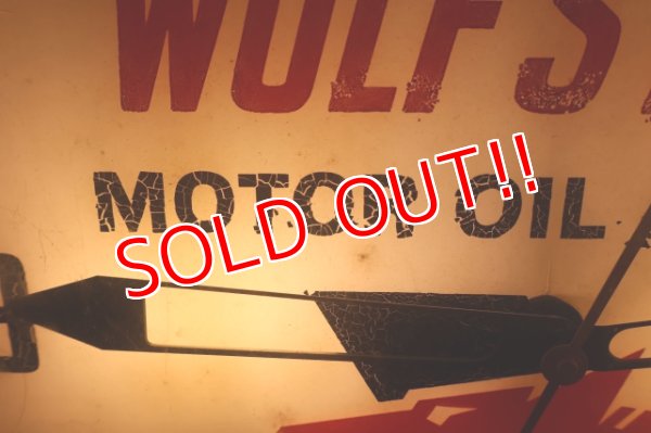 画像4: dp-250618-19 WOLF'S HEAD MOTOR OIL & LUBES 1960's PAM CLOCK