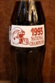 画像2: ck-058 Florida State University 1993 NATIONAL CHAMPION Coco-Cola CLASSIC Bottle