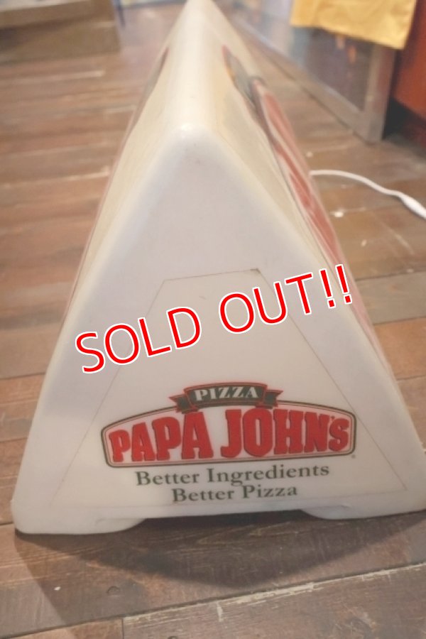 画像7: dp-250930-02 PAPA JOHN'S PIZZA / 1990's Delivery Car Sign