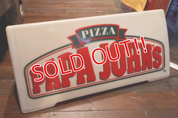 画像6: dp-250930-02 PAPA JOHN'S PIZZA / 1990's Delivery Car Sign