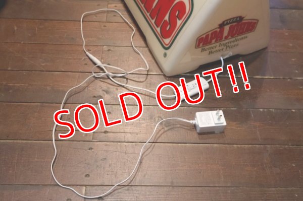 画像14: dp-250930-02 PAPA JOHN'S PIZZA / 1990's Delivery Car Sign