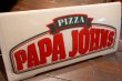 画像10: dp-250930-02 PAPA JOHN'S PIZZA / 1990's Delivery Car Sign