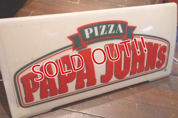 画像10: dp-250930-02 PAPA JOHN'S PIZZA / 1990's Delivery Car Sign