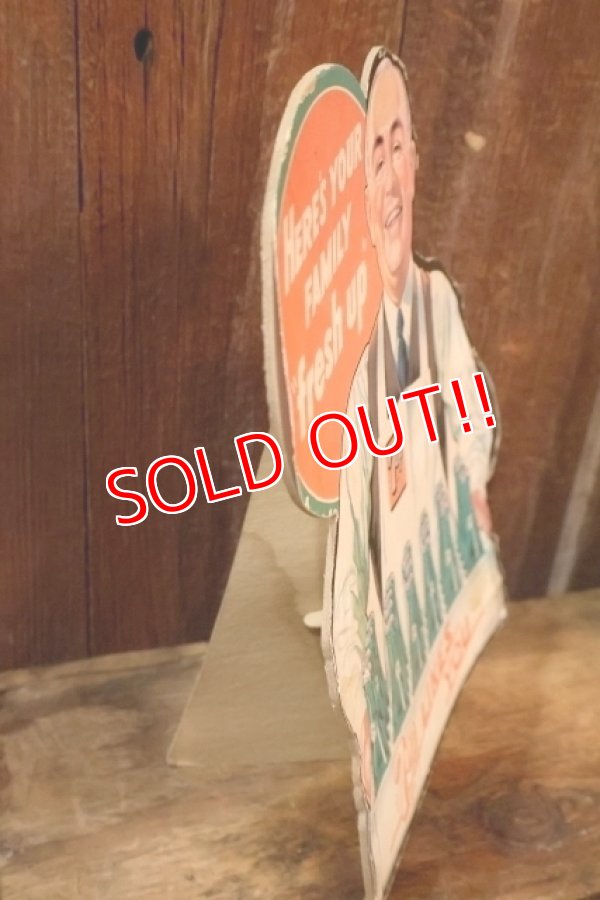 画像7: dp-250930-07 7 Up 1950's Cardboard Stand Sign