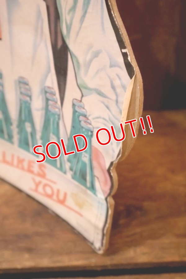 画像6: dp-250930-07 7 Up 1950's Cardboard Stand Sign