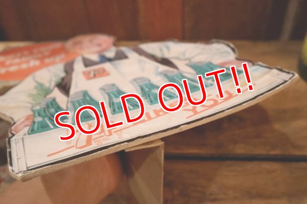 画像9: dp-250930-07 7 Up 1950's Cardboard Stand Sign