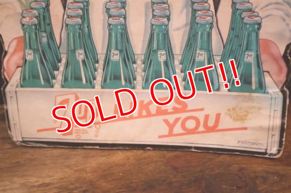 画像5: dp-250930-07 7 Up 1950's Cardboard Stand Sign